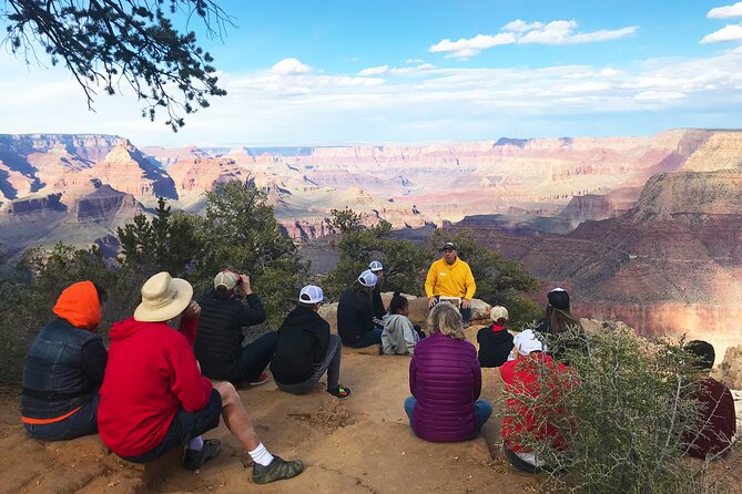 4-Hour Biblical Creation + Sunset Tour • Grand Canyon National Park South Rim - Navajo Point reaches beyond the canyon walls