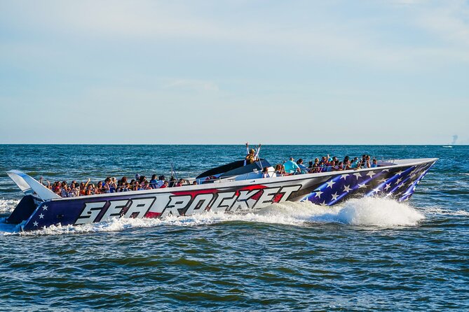 45-Minute Sea Rocket Speed Boat & Dolphin Cruise in Ocean City MD - Dolphins, music, and the wet ride back