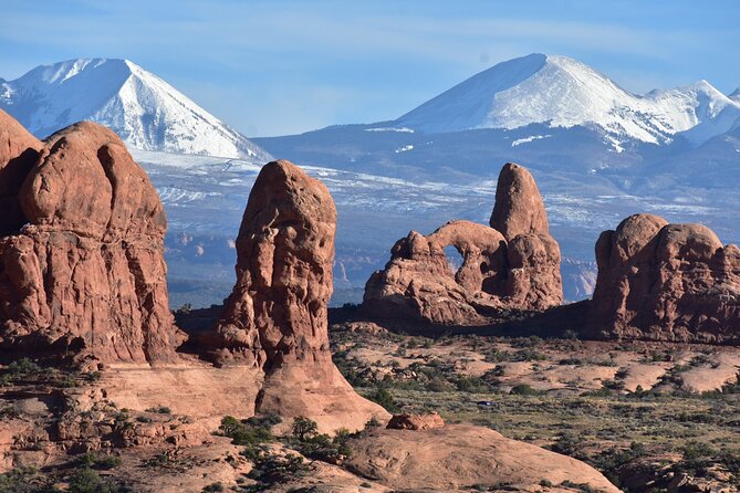 Arches National Park 4x4 Adventure from Moab - Fossilized dinosaur tracks near Utahraptor State Park