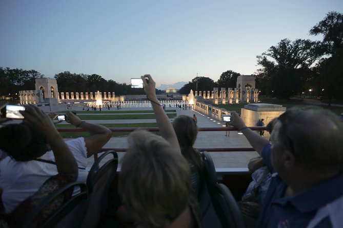 Big Bus DC: Monuments & Memorials Night Tour by Open-top Bus - Starting at Union Station, or possibly another stop