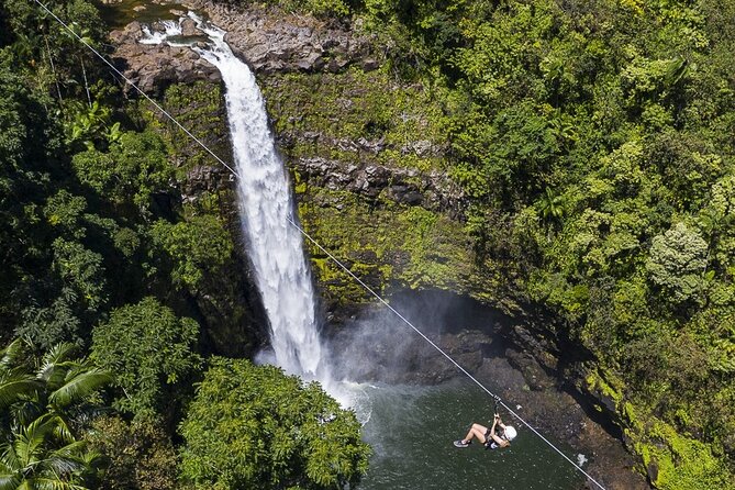 Big Island Zipline Tour Near Akaka Falls (250-ft Waterfall!) - The views open toward the Pacific