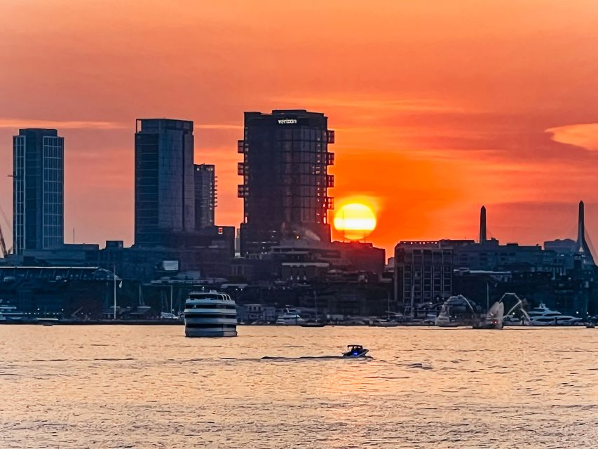 Boston: Boston Harbor Sunset Cruise - From sunset colors to Boston’s lights