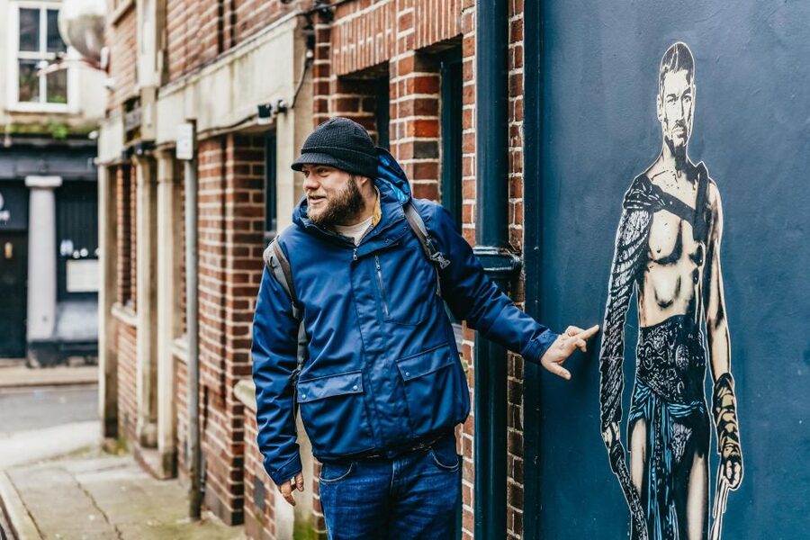 Bristol: Blackbeard to Banksy Guided Walking Tour - Castle Park and the marks of war