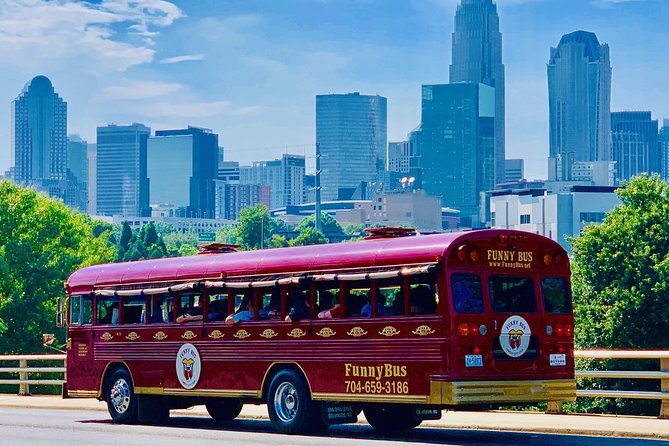 Charlotte FUNNY Historical Comedy City BUS Tour - Key points to know before you board