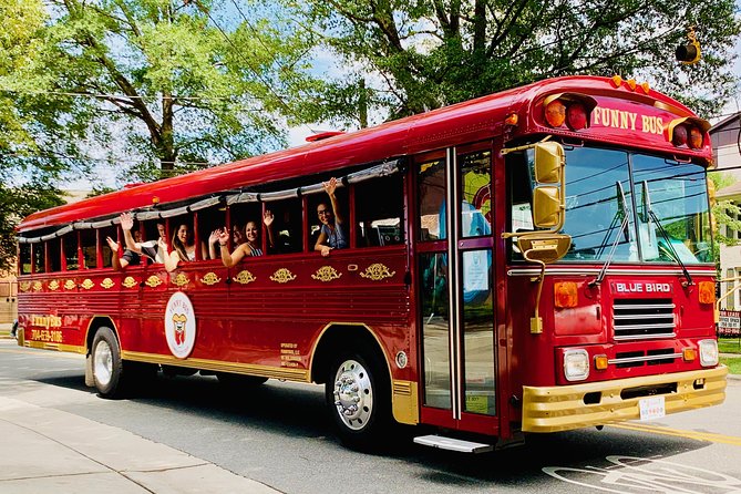 Charlotte FUNNY Historical Comedy City BUS Tour - Uptown landmarks and Charlotte sports