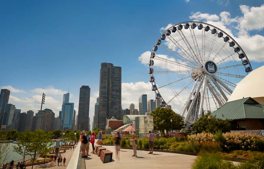 Chicago: Navy Pier Centennial Wheel Ticket - What happens during the 15-minute ride