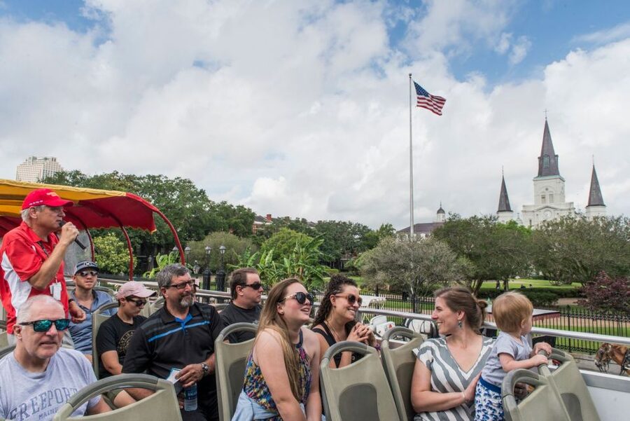 City Sightseeing New Orleans HOHO Bus Tour & Bookable Extras - Stop 1: Jackson Square and St. Louis Cathedral