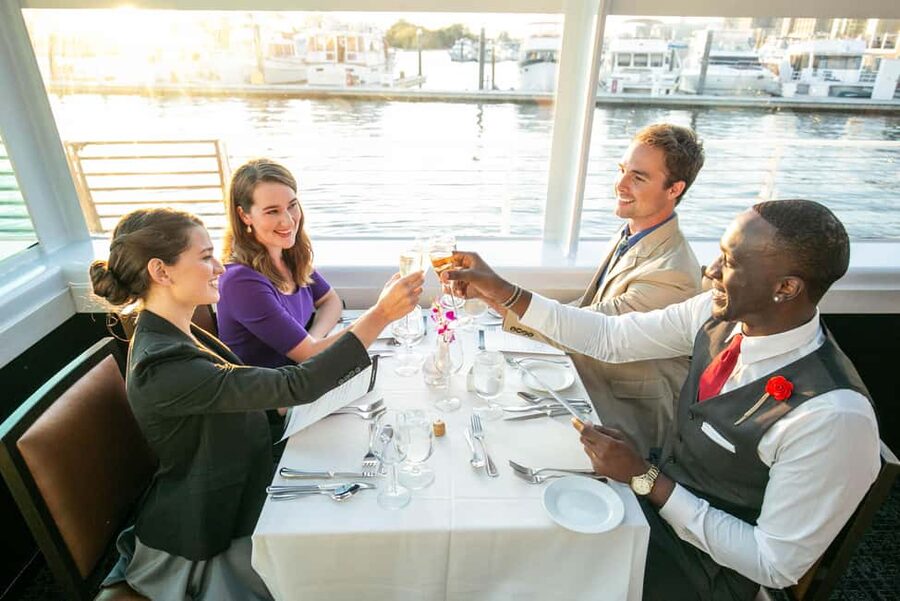 DC: City Cruises Gourmet Brunch, Lunch, or Dinner Cruise - Monument views between courses