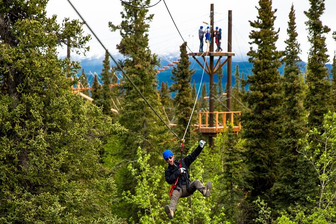 Denali Park Zipline Adventure - Gearing up with Kyle, Anna, Noah, or Cory