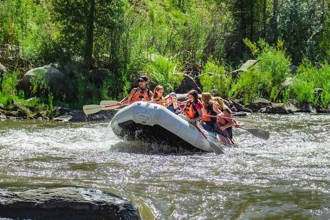 Durango Half Day Rafting Trip - Lower Animas River - The Class III moment at Smelter Rapid