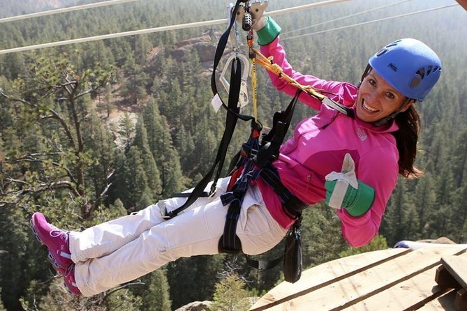 Fins Course Scenic Zipline Tour - Five ziplines over Seven Falls Canyon