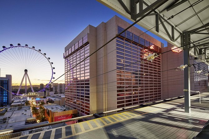Fly LINQ Zipline at The LINQ Promenade in Las Vegas - Seated or superhero: which position suits you?