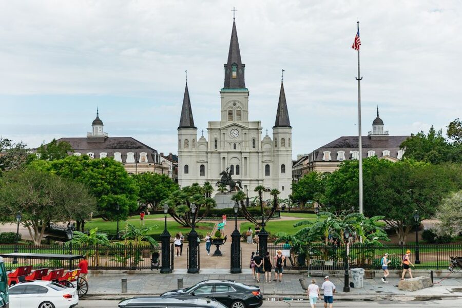 French Quarter Walking and Storytelling Tour - St. Louis Cathedral and Jackson Square