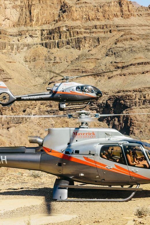From Las Vegas: Grand Canyon Helicopter Tour with Champagne - The return route adds the Bowl of Fire and Las Vegas Strip