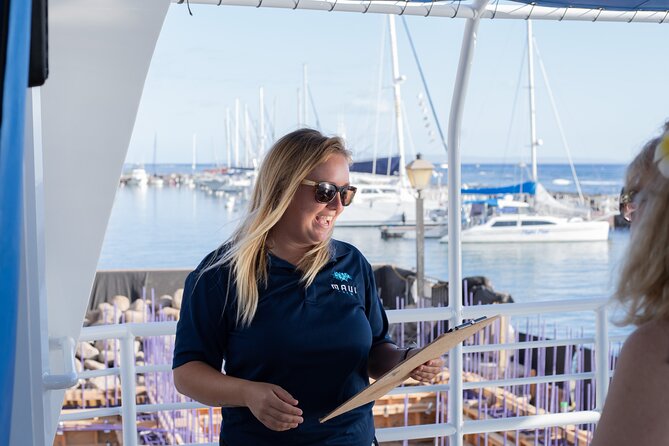 From Ma'alaea Harbor: Sunset Dinner Cruise Aboard the Quicksilver - Getting a good seat on the double-decker catamaran