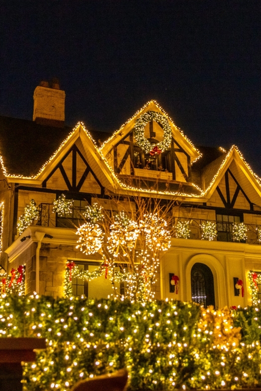 From Manhattan: 4-Hour Dyker Heights Holiday Lights Bus Tour - One hour walking through Dyker Heights