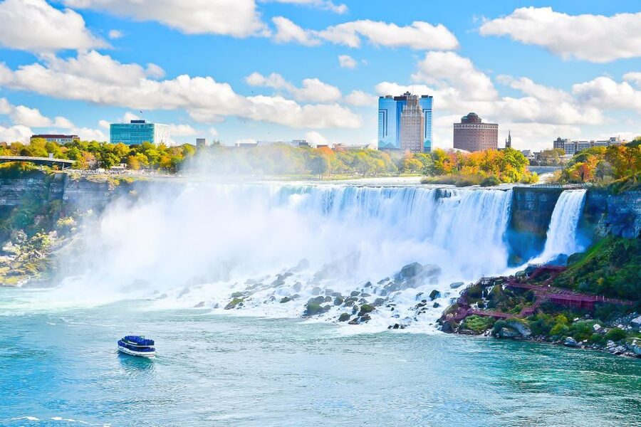 From NYC: Niagara Falls Full-Day Tour with Maid of the Mist - First views of Niagara Falls State Park