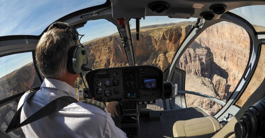From South Rim: Grand Canyon Spirit Helicopter Tour - The forest-to-canyon reveal at Grand Canyon Airport