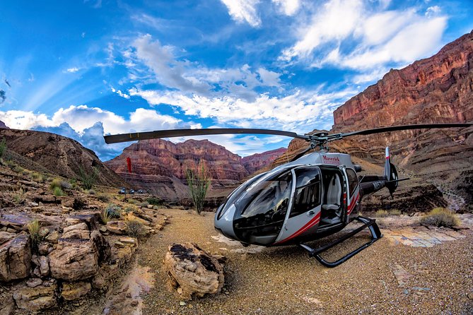 Grand Canyon Deluxe Helicopter Tour with Landing from Las Vegas - Lake Las Vegas and Lake Mead from the air