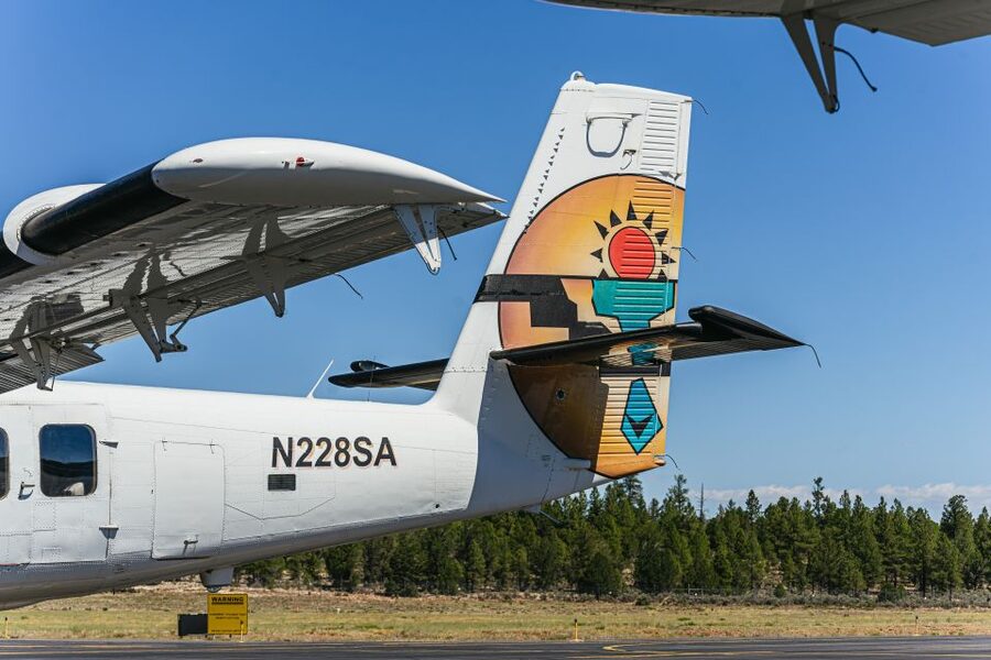 Grand Canyon Village: Grand Canyon South Rim Airplane Tour - The Colorado River and Little Colorado River confluence