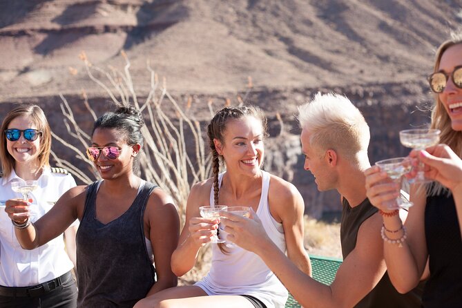 Grand Canyon West Rim Helicopter Tour with Champagne Toast - The Champagne picnic on the canyon floor