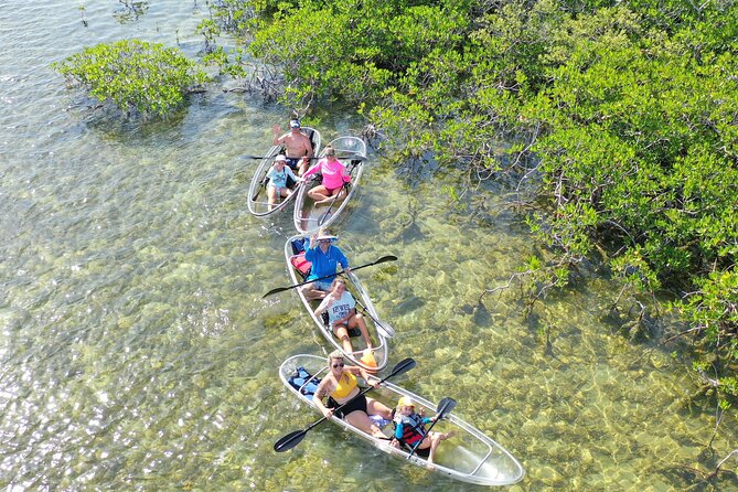 Guided Clear Kayak Eco-Tour Near Key West - Crossing the bay before the mangrove tunnels