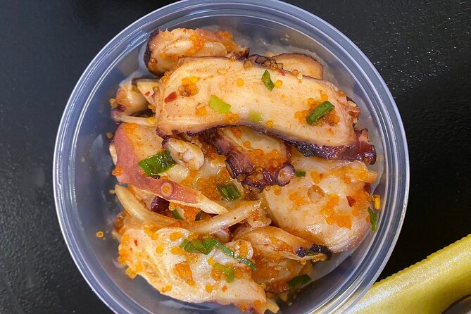 Hawaii Off The Beaten Path Food Tour - Pandan cake and two kinds of poke
