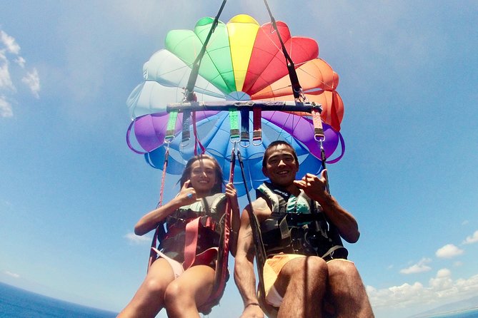 Hawaiian Parasail Since 1977 - The five-to-eight-minute parasail flight