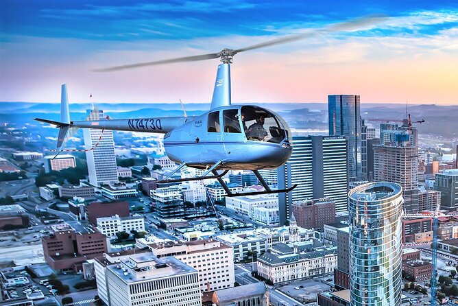 Helicopter Tour of Downtown Nashville - The Small Cabin Changes the Experience