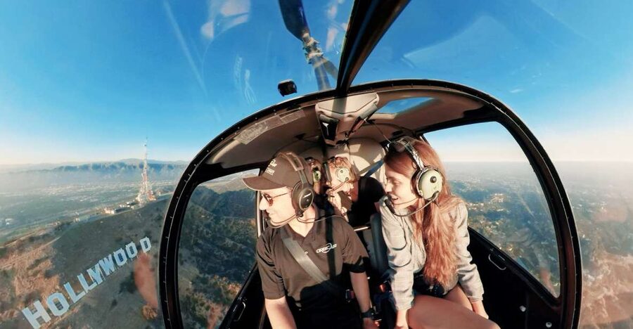 Hollywood & Beverly Hills Celebrity Helicopter Tour - Flying over Beverly Hills and Bel Air