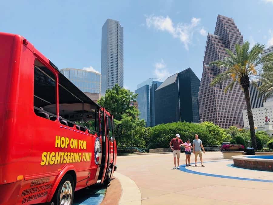 Houston: City Tour and NASA Space Center Admission Ticket - Independence Plaza and the shuttle replica