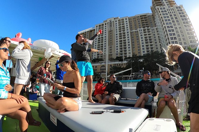 Island Time Boat Cruise in Fort Lauderdale - The sandbar swim and included floats