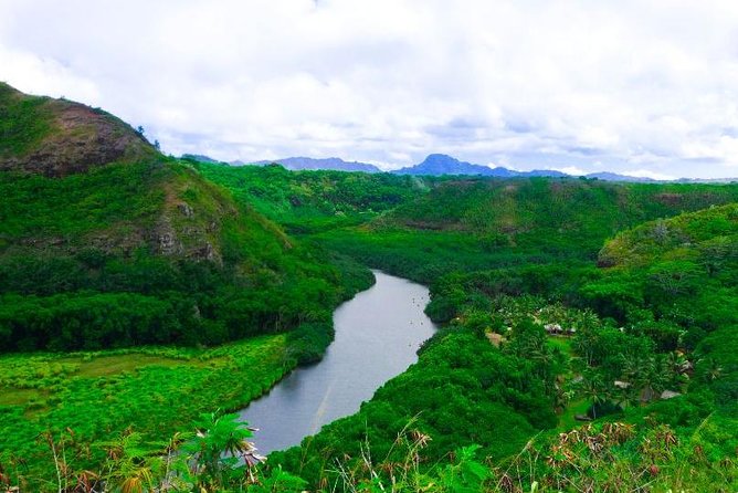 Kauai Waimea Canyon, Wailua River Boat and Fern Grotto Tour - Opaekaa Falls and the eastern side of the island