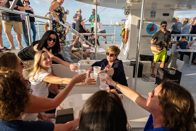 Key West Sunset Sail with Open Bar, Live Music and Hors D'oeuvres - Food, drinks, and service while the light fades