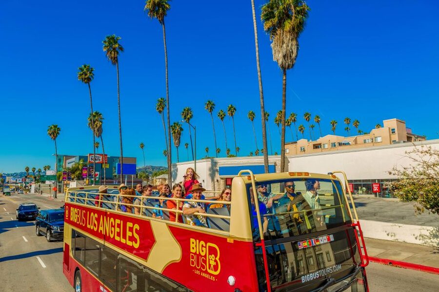 LA: Hop-on Hop-off Tour by Open-top Bus with 19 Stops - The Blue Route: Santa Monica, the pier, and ocean air
