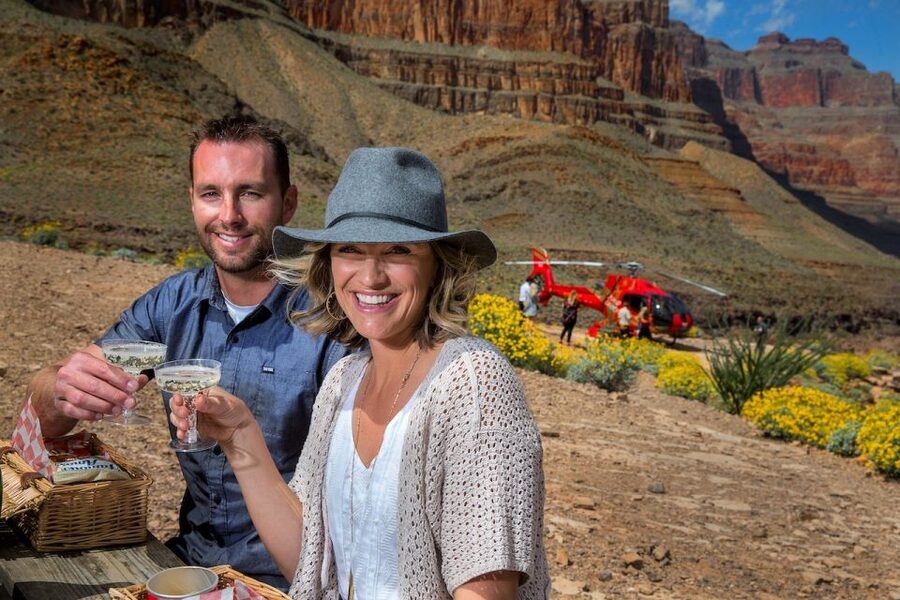 Las Vegas: Grand Canyon Helicopter Landing Tour - Landing beside the Colorado River