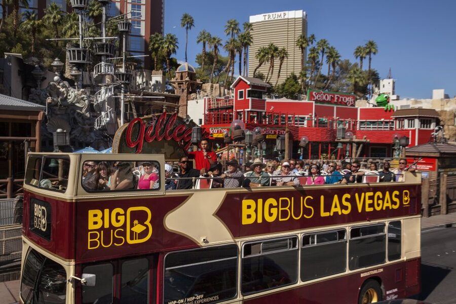 Las Vegas: Hop-on Hop-off Sightseeing Tour by Open-Top Bus - The Welcome to Fabulous Las Vegas sign