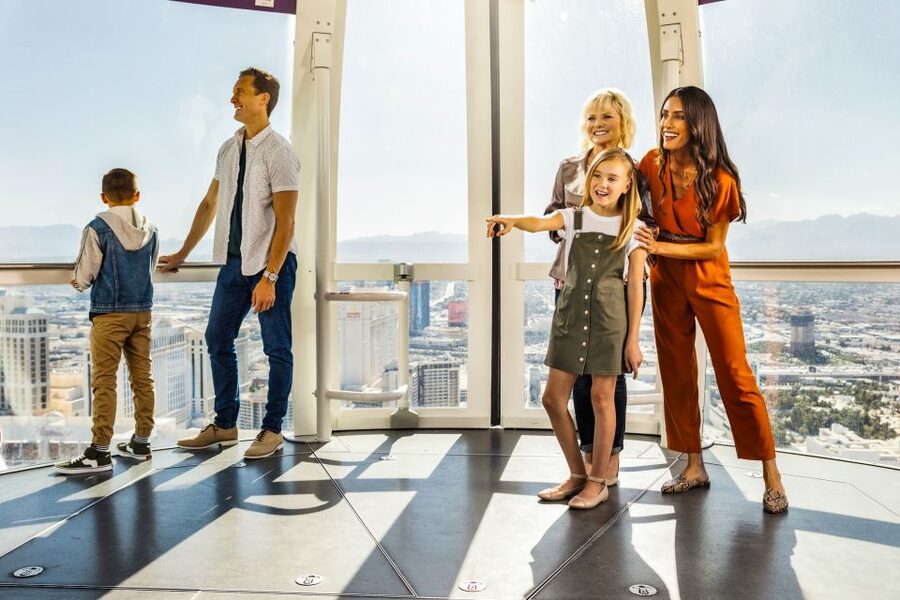 Las Vegas Strip: The High Roller at The LINQ Ticket - The High Roller view from 550 feet
