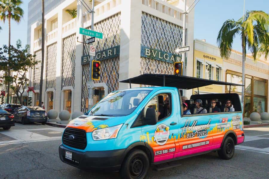 Los Angeles: Celebrity Homes and Hollywood Open-Air Bus Tour - Hollywood Boulevard and the Walk of Fame