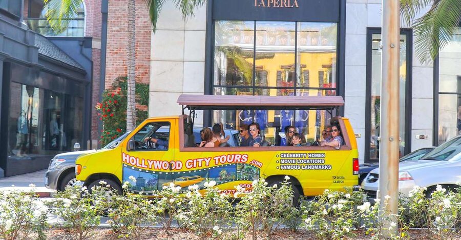 Los Angeles: Hollywood & Celebrity Homes Open-Air Bus Tour - Hollywood and Vine, then Sunset’s nightlife