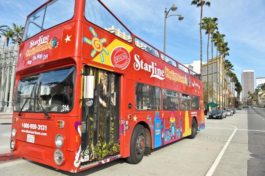 Los Angeles: Hop-On Hop-Off Bus Tour with Audio Guide - Audio commentary is useful, but timing can vary