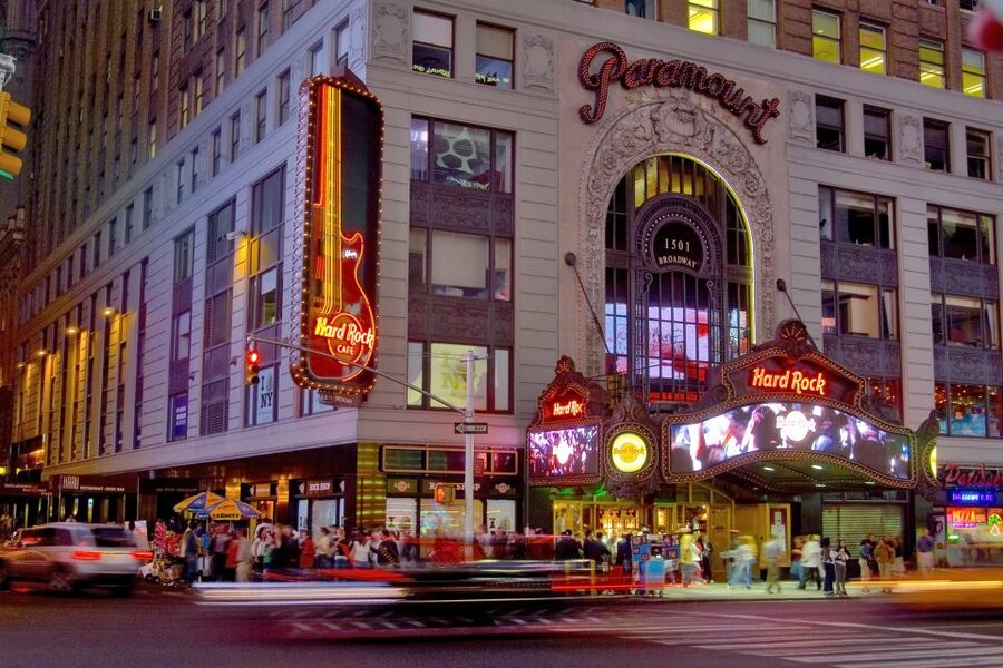 Meal at Hard Rock Cafe New York Times Square - The Acoustic Rock menu: a simpler two-course choice