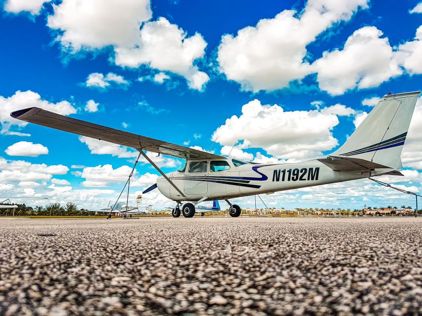 Miami Beach: South Beach Private Airplane Tour with Drinks - Takeoff in a three-passenger Cessna 172