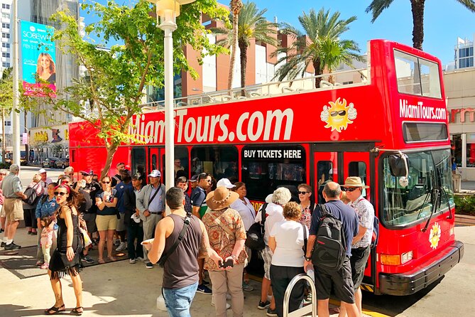 Miami Combo: City Tour, Biscayne Bay Cruise and Everglades Airboat Ride - Seeing Miami from the double-decker bus