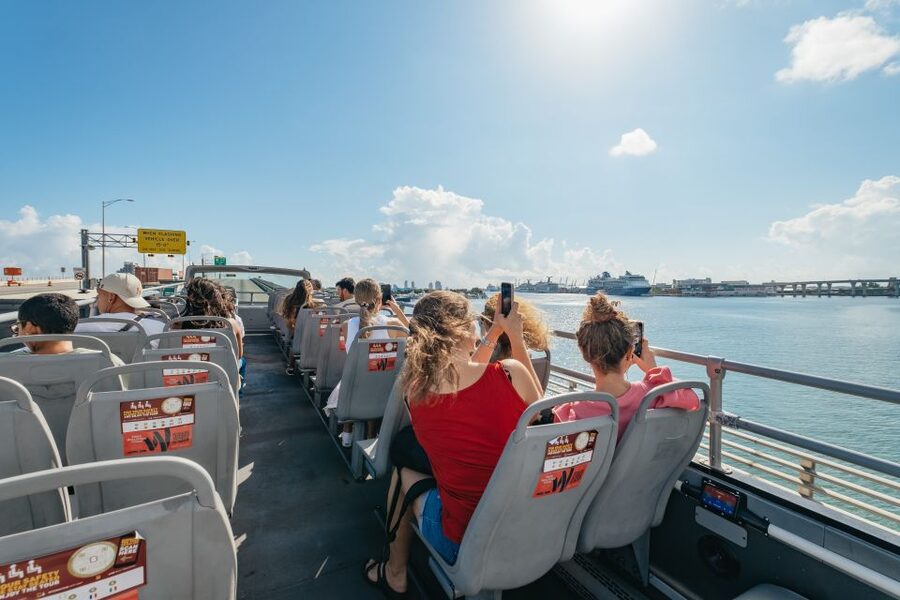 Miami: Half-Day Open-Top Bus Tour Plus Biscayne Bay Cruise - South Beach and Ocean Drive