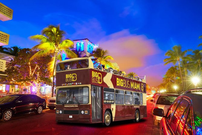 Miami: Open-top Bus Sightseeing Night Tour with Live Guide - Starting at Bayside Marketplace