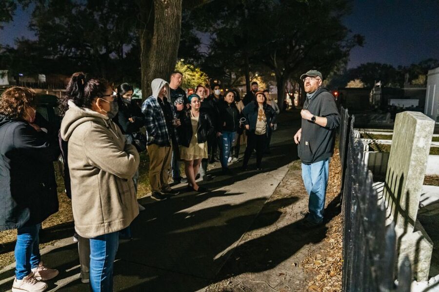 New Orleans: Cemetery Bus Tour At Dark with Exclusive Access - Morning Call gives the evening a useful pause