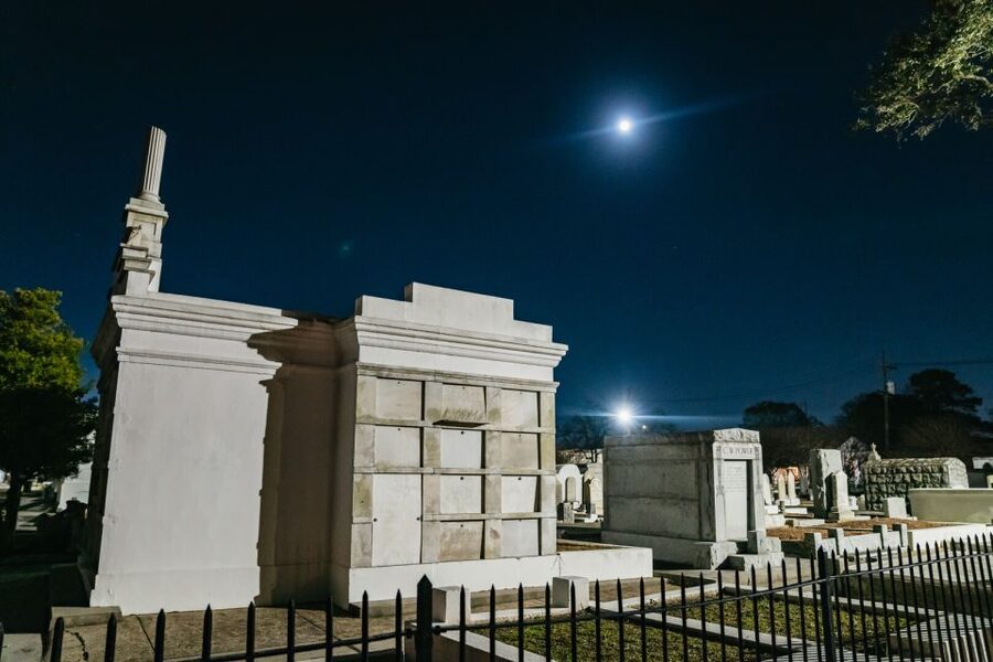 New Orleans: Cemetery Bus Tour At Dark with Exclusive Access - Charity Hospital Cemetery and the limits of the route
