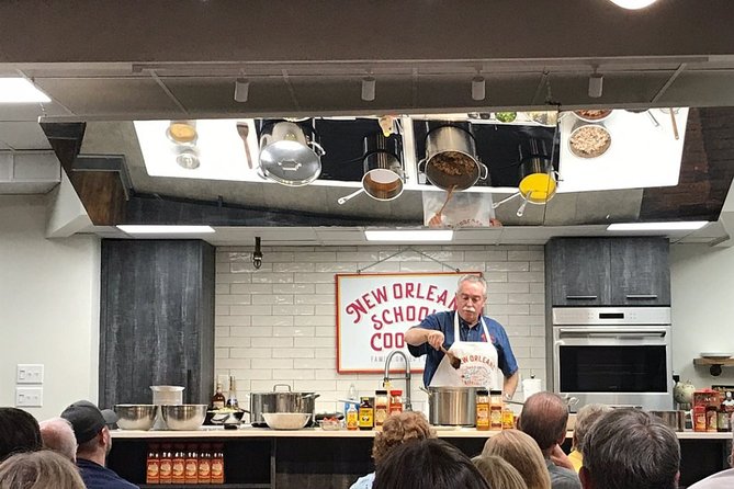 New Orleans Demonstration Cooking Class with Meal - The menu: from corn and crab bisque to pralines
