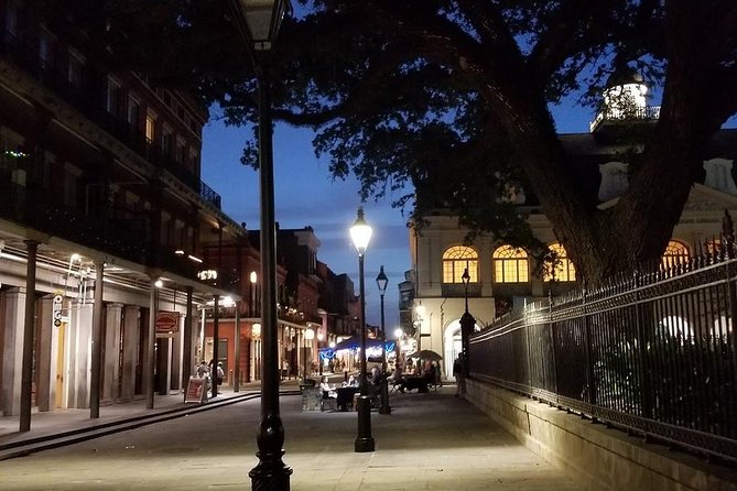 New Orleans Ghost, Vampire, Witch, Voodoo, and Mystery Tour - Jackson Square after sunset